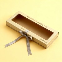 Boîte d'emballage de dattes au chocolat en gros, boîte de chocolat de luxe avec logo en estampage à chaud, boîte cadeau rigide au chocolat à encre de soja