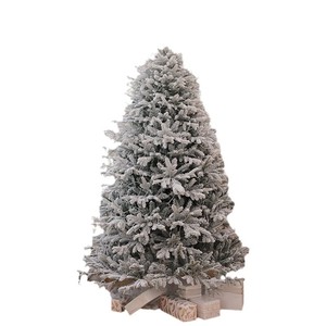 Nhà Máy Giá Ngoài Trời Prelit Xmas Cây Tuyết Nhân Tạo Giáng Sinh Hỗn Hợp PVC + Pe Đổ Xô Lớn Cây Giáng Sinh - Product Image 4