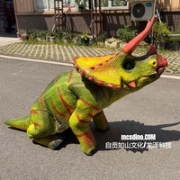 CANGKANG TRICERATOPS REALISTIS untuk ROBOT BERKAKUATRO -MCSRTR19- TIDAK TERMASUK ANJING ROBOT
