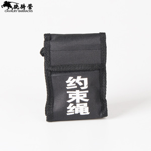 เชือกยึดตรึงทหารม้า 5 เมตร สีดำ อุปกรณ์รักษาความปลอดภัย สายรัดแบบหัวเข็มขัดเรียบง่ายเพื่อความปลอดภัยและการป้องกัน - Product Image 1