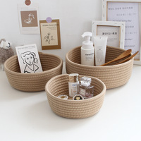 INS – paniers de rangement en corde de coton nordique, boîte de rangement pour jouets d'enfants, vêtements sales de bébé, panier à linge