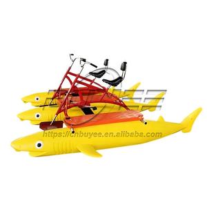 Nouvelle tendance Kiddie parc aquatique équipement <span class=keywords><strong>ponton</strong></span> mer eau bateau 2 sièges pédale vélo Sports nautiques vélo - Product Image 1
