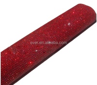 Rhinestones en cristal thermocollants personnalisés de qualité populaire, filet en maille