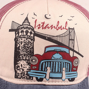 Cappello Trucker Vintage con Stampa <span class=keywords><strong>Istanbul</strong></span>, Berretto da Baseball Effetto Invecchiato, Regolabile Unisex, Cappello Casual da Esterno per il Sole - Product Image 3