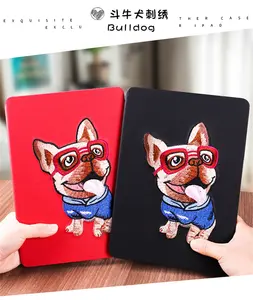 KAKU 2020 làn da mới bằng cao su và phiến đá Tngắn với mẫu thêu hoành tráng và cổ điển cho Ipad air Ipad pro Ipad Mini