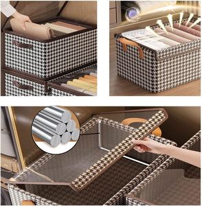 Closet Systems Organizers Clothes Pants Storage Magic <b>Box</b> Single-Tier Fabric Storage for Home <b>Wardrobe</b> Intimates Drawer Basket - Product Image 2