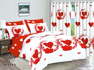 Bộ Đồ Giường Sang Trọng Trải Giường 6PC Thiết Kế Tấm Ga Trải Giường Bộ Bộ Sưu Tập Với Rèm Cửa Khách Sạn Thiết Kế Bộ Đồ Giường Bộ - Product Image 3