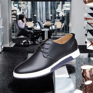 Chaussures plates tendance en cuir pour hommes, semelle extérieure en caoutchouc, grande taille, respirantes, pour le bureau, anti-odeur, à enfiler, motif léopard - Product Image 3