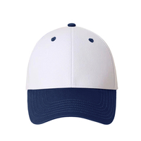 Op maat gemaakte logo 6-delige gestructureerde katoenen twill baseballcap met verstelbare gebogen klep, groothandel borduurwerk OEM mannen vrouwen