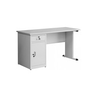 Bureau du personnel moderne en acier inoxydable simple Table d'ordinateur d'écriture financière de 1.2 mètres avec tiroir