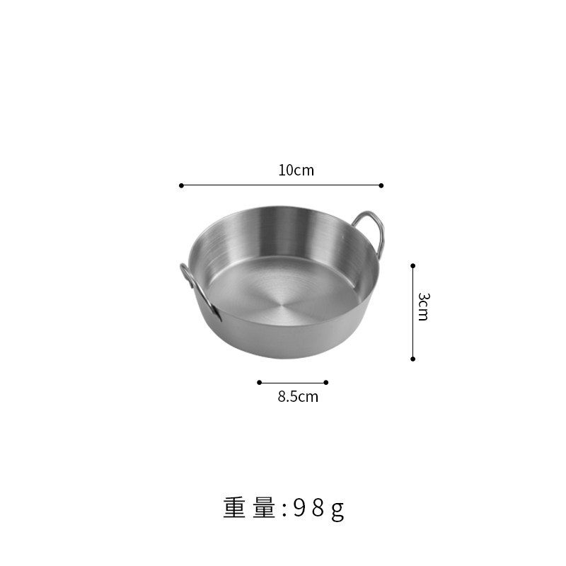 10cm angled double-ear discs (silver)