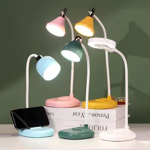 Children'S Room Decoration Touch Control Study Led Night Light Table Desk Lamp Rechargeable Kids Lamp Reading With Usb Charger