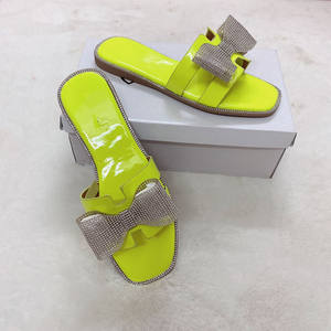 Sandales plates d'été pour femmes, nœud strass, en gelée de Pvc, <span class=keywords><strong>chaussures</strong></span> pour dames, nouvelle collection - Product Image 3