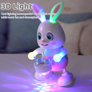 Conejo <span class=keywords><strong>de</strong></span> Dibujos Animados MILI, Baila y Canta, Conejito Electrónico Musical, Animal que Toca el Tambor con Luces LED, Lindo Juguete Eléctrico <span class=keywords><strong>para</strong></span> Mascotas, Regalo <span class=keywords><strong>de</strong></span> Cumpleaños <span class=keywords><strong>para</strong></span> Niños - Product Image 5