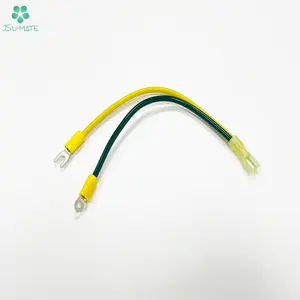 Custom OEM Terminal Connector Female Male Faston Spade Ring Lug Crimp Cable Brass Round Ring Insulated Terminal Wire Harness