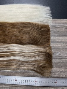 Extensiones de cabello humano Nano Tip Ombre Piano Color 100% Virgen Crudo Cutícula Alineada Cabello vietnamita Doble dibujado - Product Image 4