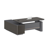 Bureau de direction moderne de luxe à hauteur réglable électriquement avec verrouillage par mot de passe
