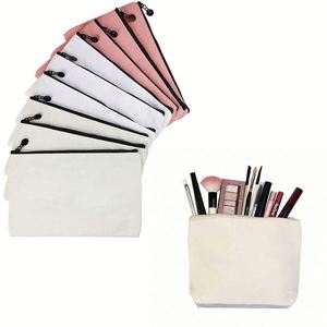 Latest Design Printed Fashion <b>Make</b> <b>up</b> Travel Makeup Large Capacity Cosmetic Cotton Canvas Zipper <b>Bags</b> Custom Logo - Product Image 1