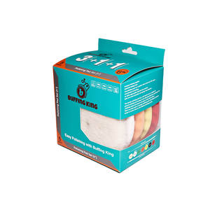 5 cái/bộ 6 "Buffing Vua 3 + 1 + 1 xe đánh bóng Pads Kit Chứa bevel ARC tổ ong bọt Buffing Pad và len nặng cắt bánh xe - Product Image 2