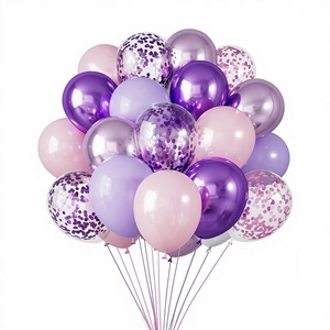 Venta al por Mayor de 30 Globos Metálicos de Confeti Cromado, Globos de Látex para Decoración de Fiestas de Aniversario, Bodas, Cumpleaños, Baby Shower, Helio - Product Image 6