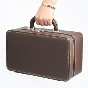Travel Three-Layer Jewelry <strong>Storage</strong> <strong>Box</strong> <strong>with</strong> Zipper Closure &amp; <strong>Handle</strong> Jewelry <strong>Suitcase</strong> Eco-Friendly Composite Material Ins Style - Product Image 6