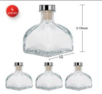 Bouteilles de diffuseur en verre avec couvercle en liège, flacons avec couvercle en liège et bâton en spray de 150ml