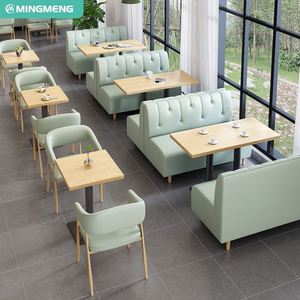Ensemble table et chaises de restaurant moderne personnalisable Mobilier de salle à manger style design industriel couleur bonbon pour la cuisine - Product Image 2