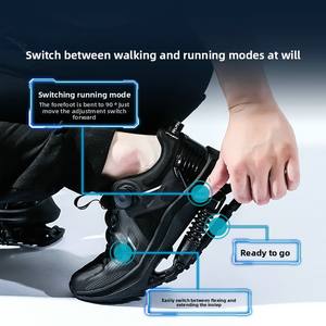 Nouvelles chaussures de course <span class=keywords><strong>à</strong></span> <span class=keywords><strong>ressort</strong></span> de deuxième génération, baskets de marathon RF-02, empeigne en mesh unisexe, assistance mécanique - Product Image 3