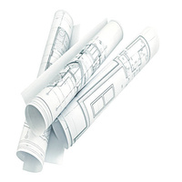 Rollo de papel blanco Bond CAD para dibujo de ingeniería y trazado industrial Producto de papel y cartón duradero y de alta calidad