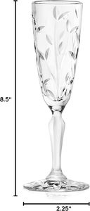 Service de table en verre gravé Feuilles de Noël, Nouveau design, Fait main, Luxe moderne, Multicolore, pour location et vente de mariage - Product Image 2