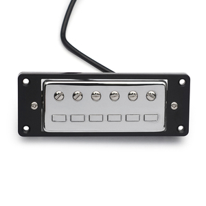 Mini LP Pickup 68x29mm couvercle en laiton avec cadre 9K/<span class=keywords><strong>4</strong></span> câble conducteur bobine fractionnement 6 rond + 6 pièces carrées pour <span class=keywords><strong>guitare</strong></span> de style LP - Product Image 3
