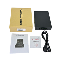 8 Port 2 Gigabit Uplink 1 Port Fiber SFP PoE Switch untuk Kamera IP CCTV