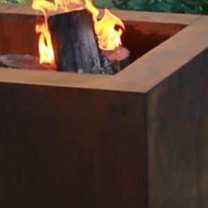 <span class=keywords><strong>24</strong></span> pulgadas cuadrados de jardín al aire libre de madera ardiente fogata patio pozo de fuego - Product Image 4