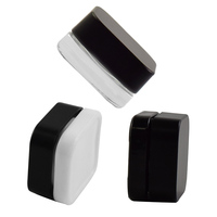 Bocaux carrés en verre noir de 5 ml et 9 ml avec couvercles à sécurité enfant, contenants pour concentrés, pour le stockage de biscuits et de sucre, qualité alimentaire