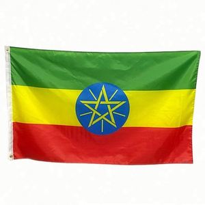 Factory Wholesale Digital Printing Premium Fabric 90x150cm Outdoor Custom Ethiopia <b>Flags</b>, Banners - Product Image 6