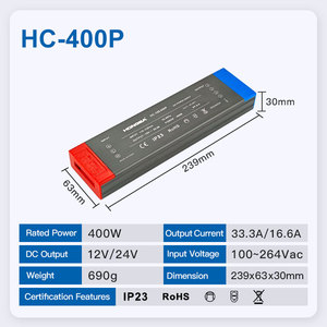 Công nghiệp PFC Hệ số công suất cao cho dải Led điều khiển 12V 24V Điện áp đầu vào rộng chuyển mạch dẫn cung cấp điện 100W 200W 300W 400W - Product Image 5