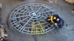 Plateforme tournante galvanisée pour véhicules 5,5 m 3-6 tonnes – Plateau tournant automatique pour parking <span class=keywords><strong>privé</strong></span> et exposition en showroom - Product Image 5