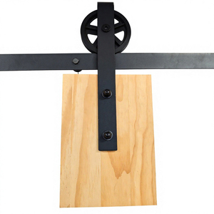 RHETECH 6.6FT nouveauté grande roue montée sur le dessus <span class=keywords><strong>porte</strong></span> <span class=keywords><strong>de</strong></span> grange coulissante Kit <span class=keywords><strong>de</strong></span> quincaillerie <span class=keywords><strong>de</strong></span> base <span class=keywords><strong>pour</strong></span> rail coulissant - Product Image 3