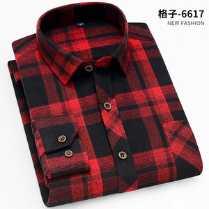 <span class=keywords><strong>Camisa</strong></span> de <span class=keywords><strong>Franela</strong></span> a Cuadros de Algodón Premium al por Mayor, Camisas Casuales de Manga Larga para <span class=keywords><strong>Hombre</strong></span> - Product Image 3