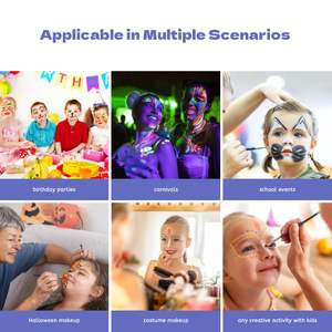 Kit de <span class=keywords><strong>peinture</strong></span> pour le corps et le <span class=keywords><strong>visage</strong></span>, ensemble de <span class=keywords><strong>peinture</strong></span> pour <span class=keywords><strong>visage</strong></span> professionnel pour enfant - Product Image 6