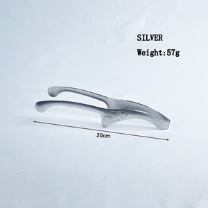 Hui-e haute qualité 304 acier inoxydable argent corne de taureau pointu tête ronde Clip de Barbecue pince alimentaire pour la maison - Product Image 3