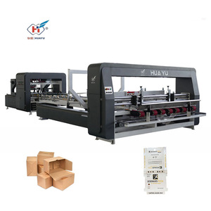 Macchina per incollaggio a scatola ondulata ad alta velocità completamente automatica Flexo cartella incollatrice piegatrice - Product Image 4