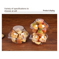 Boîte d'emballage transparente en PET jetable de qualité alimentaire pour desserts et gâteaux
