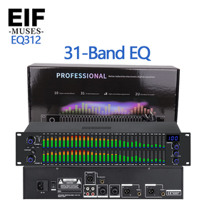 Égaliseur DSP 2U à double canal 31 bandes, égaliseur numérique analogique avec filtre anti-bruit, 10 préréglages, XLR TRS RCA pour diffusion en direct et enregistrement - Product Image 2