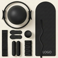 En gros : Cercle magique de yoga et de Pilates durable, poids de cheville et de poignet noirs, bande d'étirement, mini-ballon, accessoires de fitness