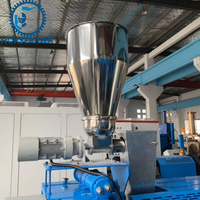 Équipement de granulation de plastique recyclé pour fibres textiles et déchets de tissus en PET recyclé