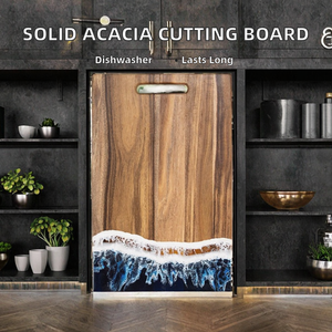 Tabla de Cortar Rectangular de Madera Maciza de Acacia de Alta Calidad T-Trees BT-005, 1.5 cm de Grosor, Apta para Lavavajillas, Reutilizable, para Cocina y Hogar - Product Image 2