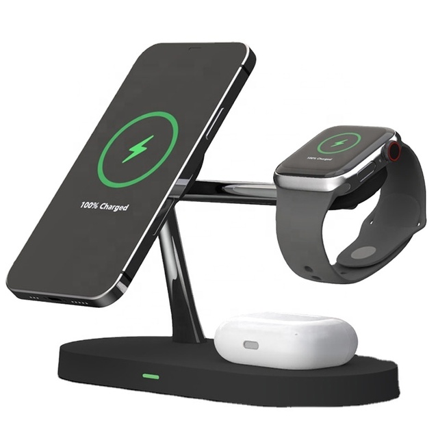 5 in 1Touch Light QI Magnetic Wireless Fast Charging Dock Charger Stand for iphone Wireless Charger