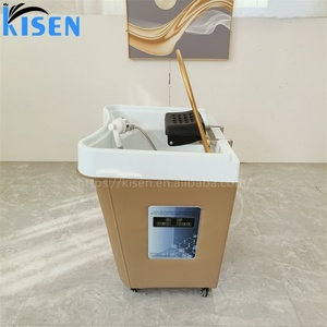 Bac à shampoing portable Kisen pour salon de coiffure, sans plomberie, couleur personnalisée, en plastique, avec fonction de lavage des cheveux et thérapie capillaire - Product Image 3