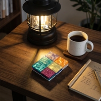 Mahjong en acrylique solide bicolore poli haute brillance, résistant aux rayures, pour le jeu de société quotidien et décontracté à la maison ou dans le salon